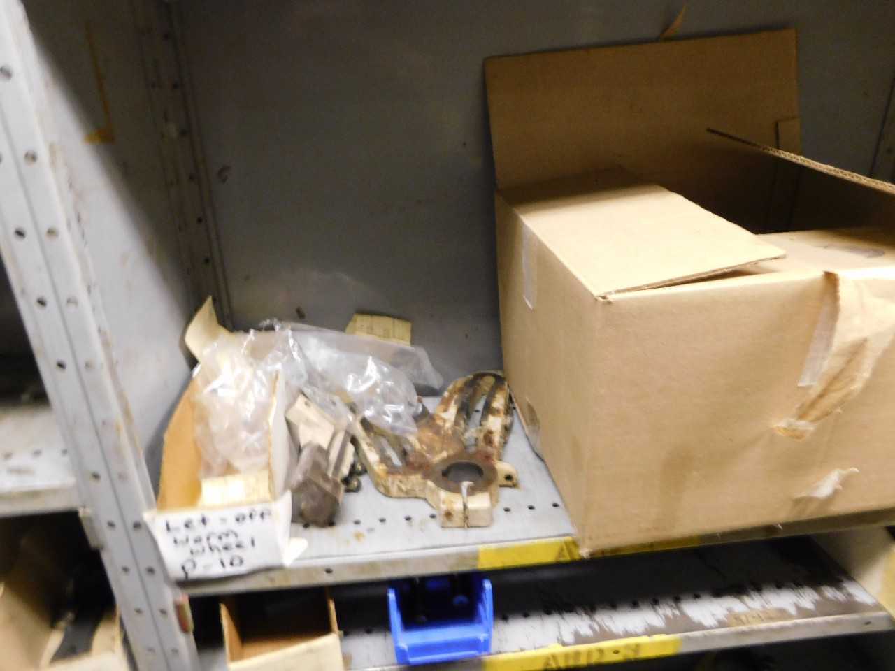 Parts Room Shelving with Misc Parts 8 Racks  - INDUSTRIAL PARTS