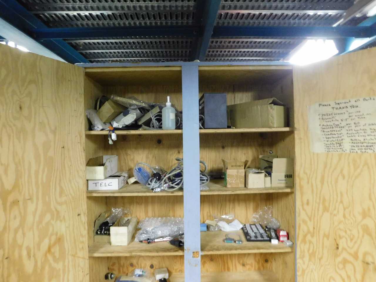 Parts Room Belts Misc. Contents of Closest  - INDUSTRIAL PARTS