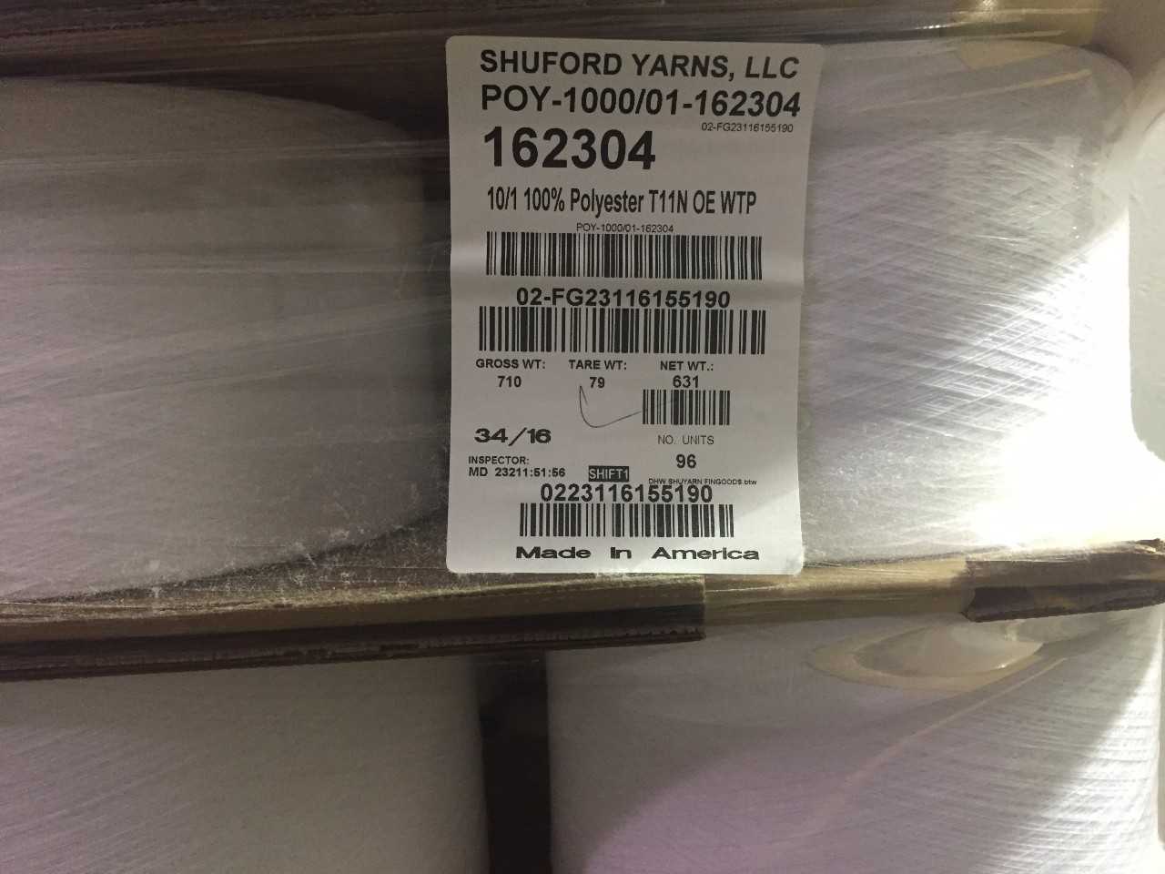 Weaving Yarn Approx 28,000 Pounds  - MISCELLANEOUS