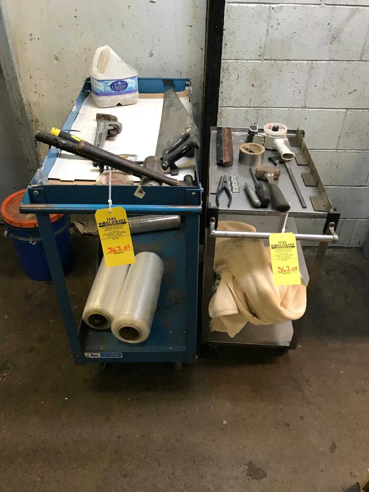 2 Steel carts and contents - MISCELLANEOUS