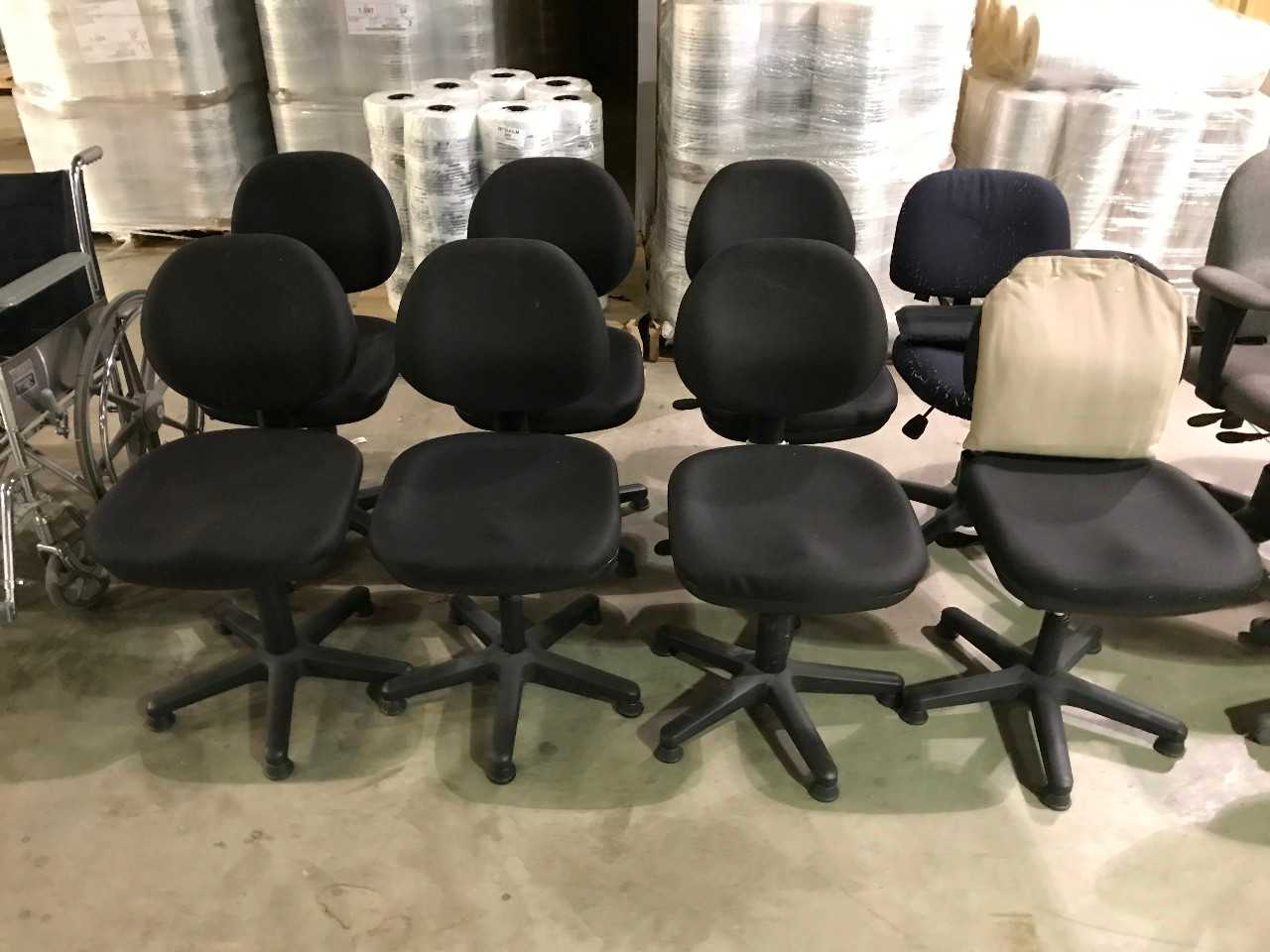 8 Black Conference Chairs - MISCELLANEOUS