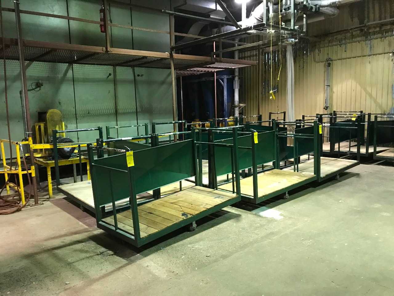 Carts   Lot of 2 278#,   69" Wide, 39" Tall, 32"D   / Inside Dimensions - MISCELLANEOUS