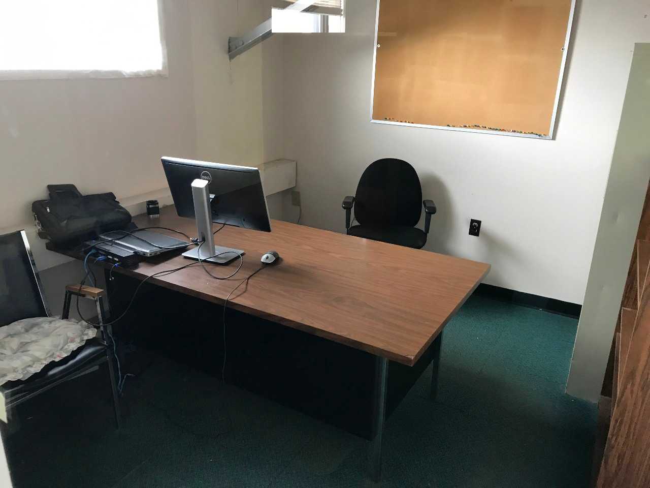 Office with Desk, Chair,  and Shelf. No File Cabinets or Electronics  - MISCELLANEOUS