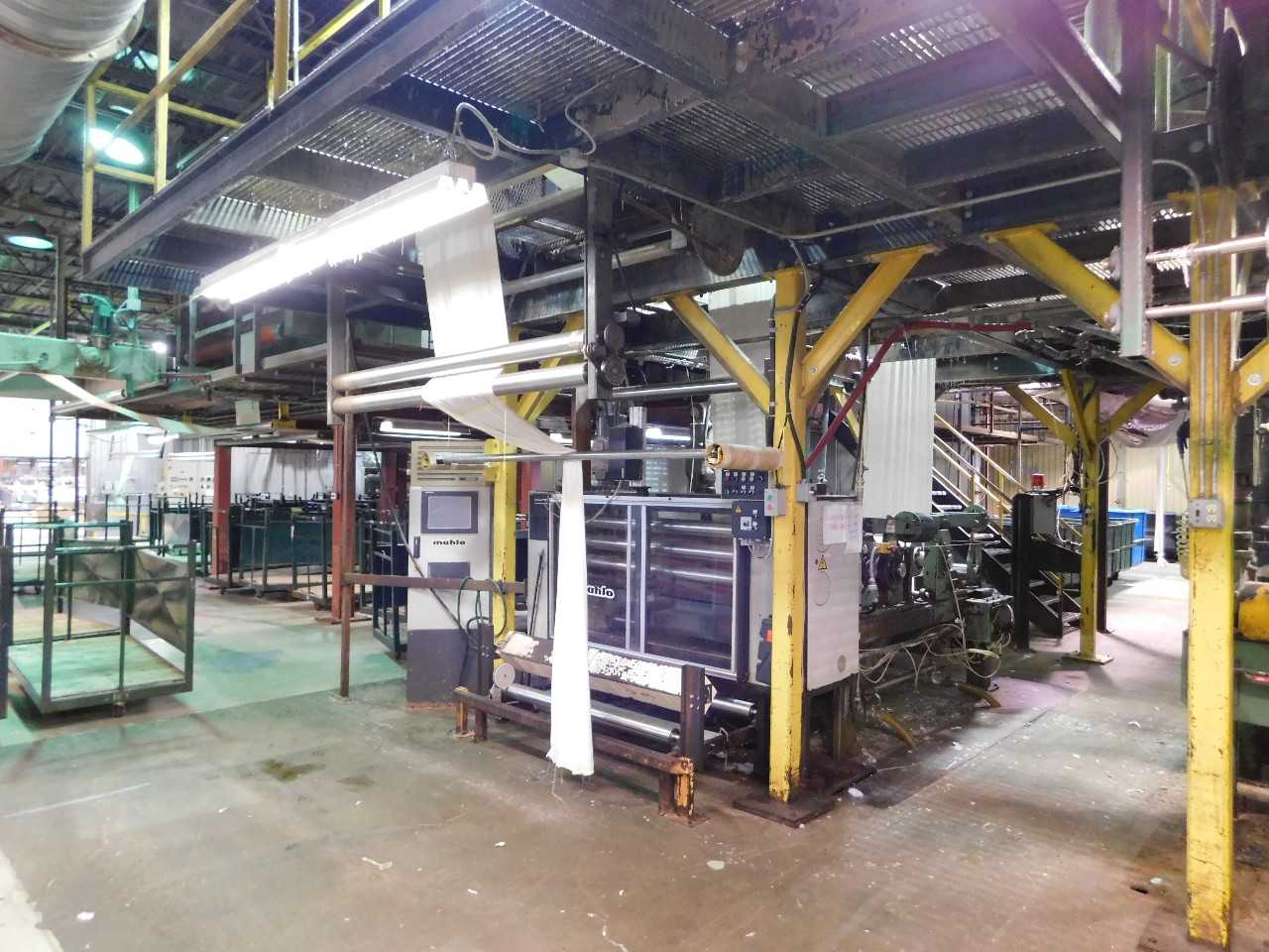 Scutcher/softner pads Menzel with 2003 Mahlo 1999 weft straightener  - PROCESS EQUIPMENT