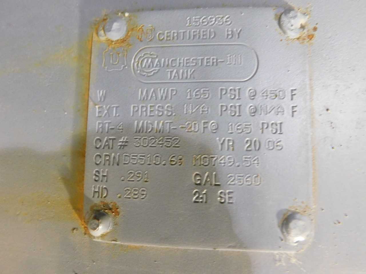 2560 Gal Air Tanks  - PROCESS EQUIPMENT