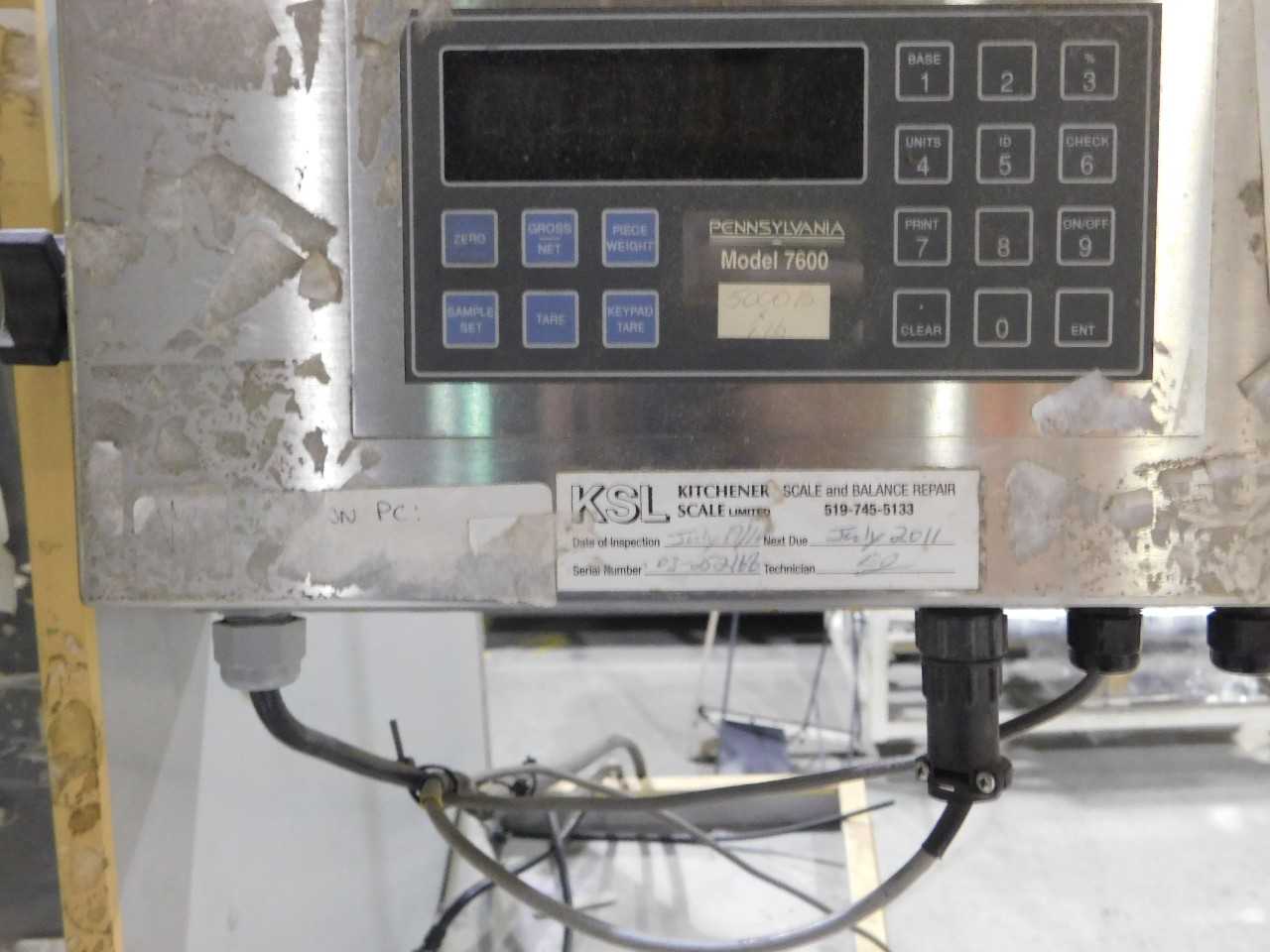 Penninsulvina Model 7600 5000 LP Cap Floor Scale - SCALES