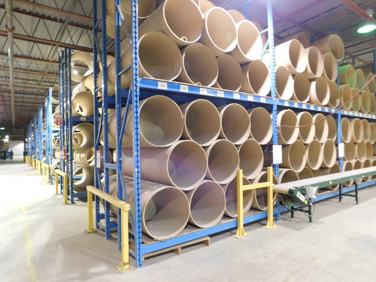 6 Sections of Heavy Duty Pallet Racking 36" X 12' X16' - PALLET RACKING