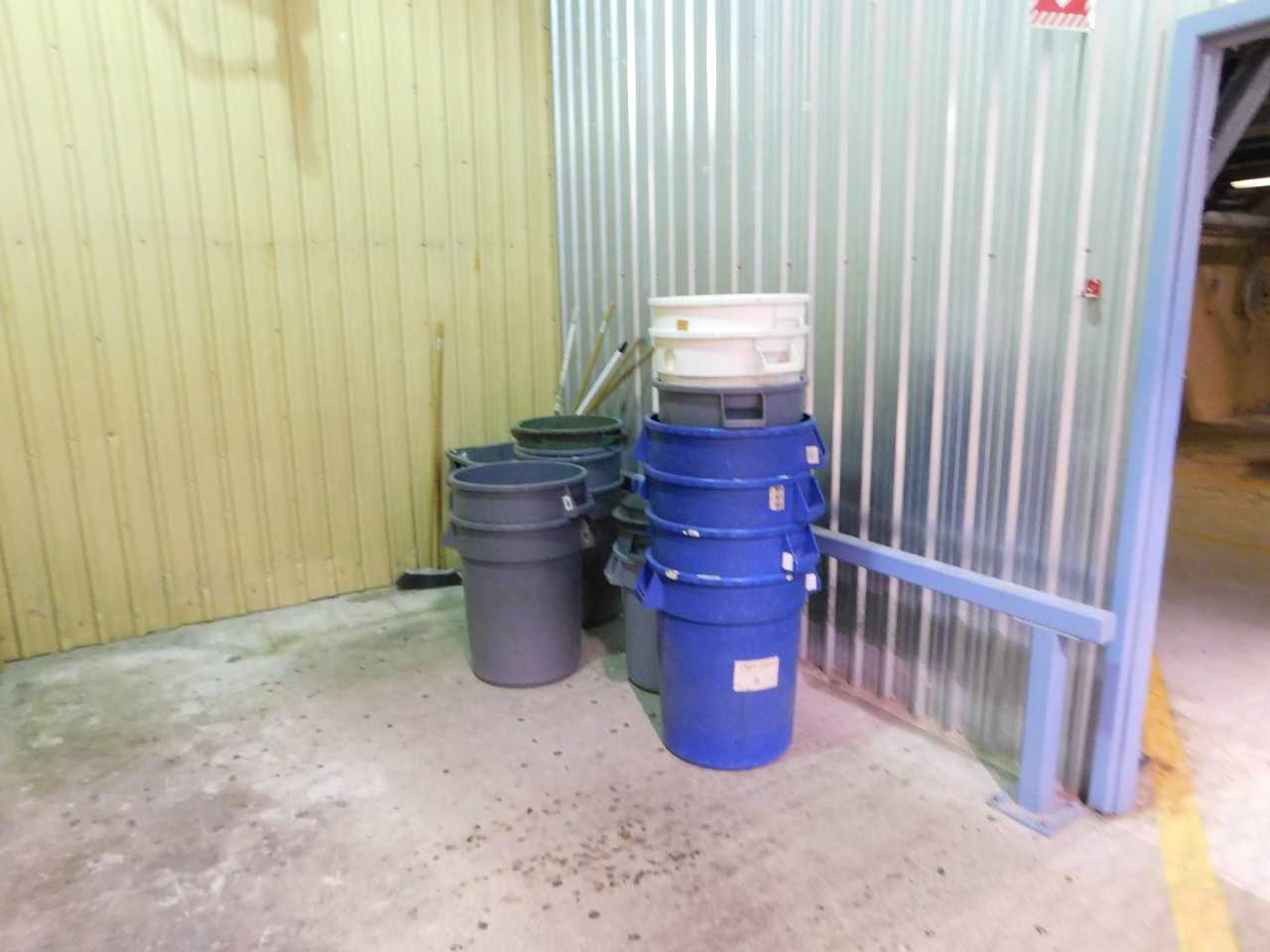 Approx 20 RubberMaid Cans multiple locations - MATERIAL HANDLING