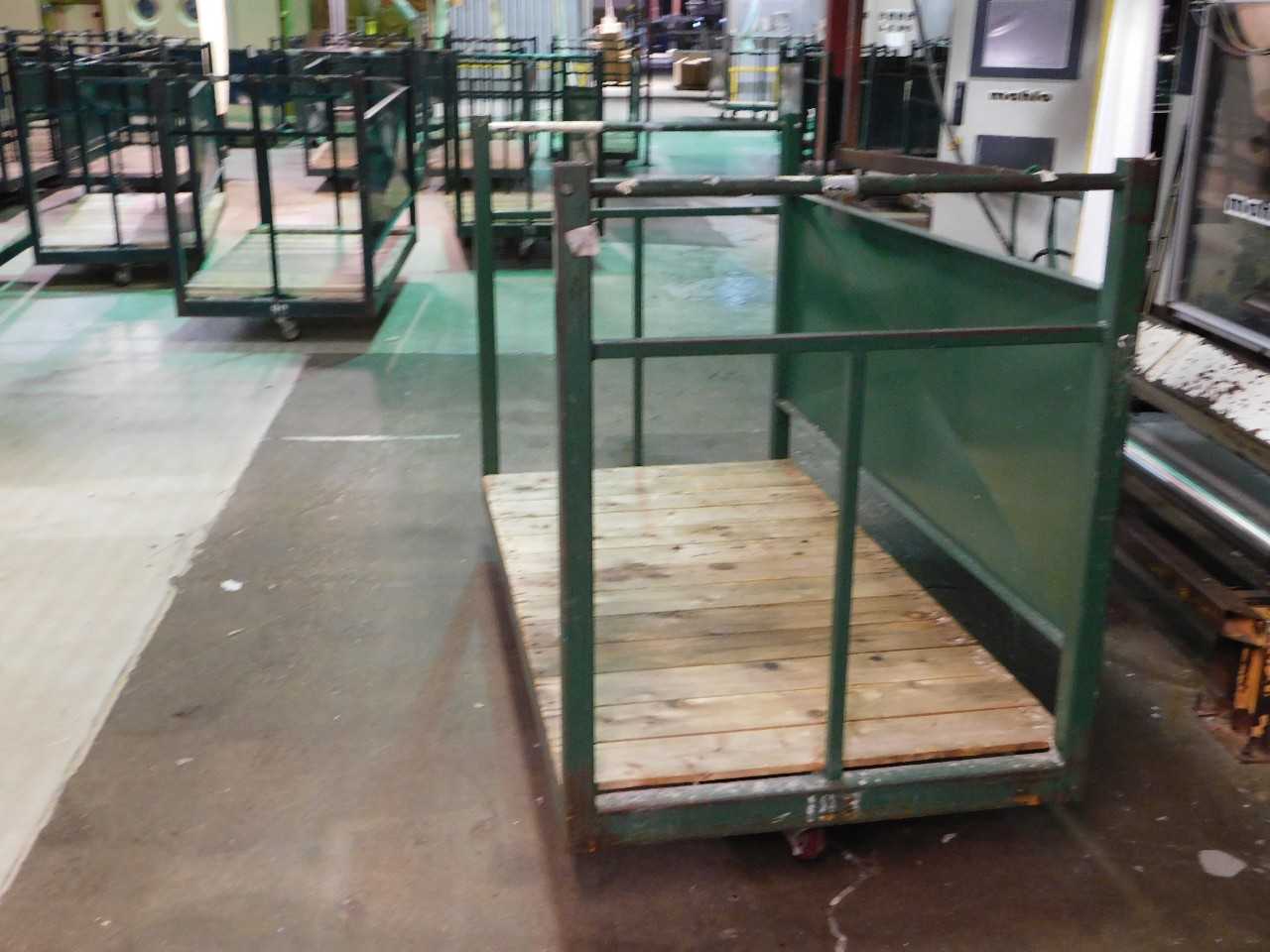 Green Carts Lot of 3 - ROLLING CARTS