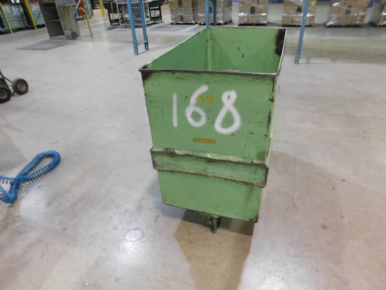 Green  and Grey  Steel Carts Lot of 3 - ROLLING CARTS