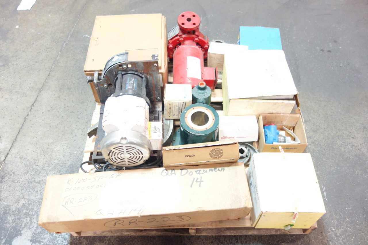 1 PALLET OF ASSORTED PUMPS, PUMP REPLACEMENT PARTS & ACCESSORIES, OIL SEAL- CRANE, FLOWSERVE, CHESTERTON - PUMPS