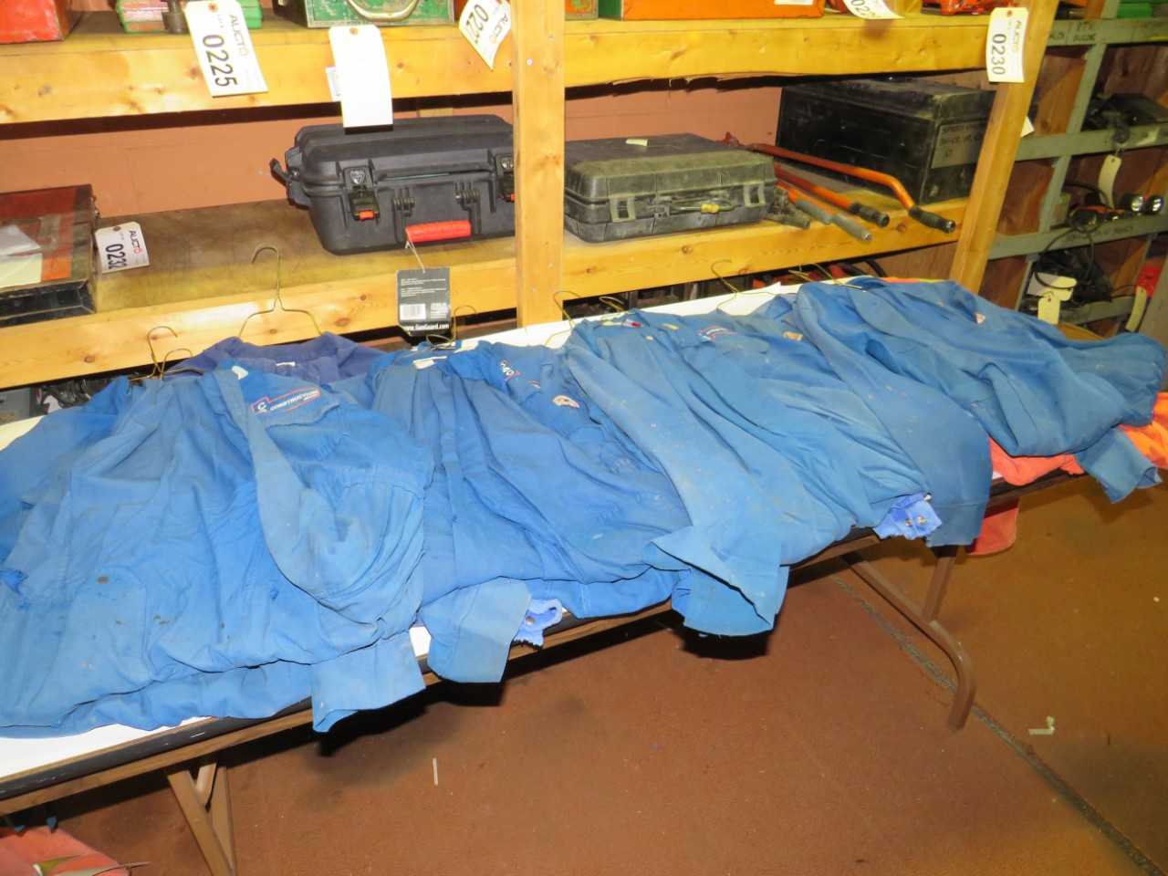 LOT OF 10 ASSORTED FLAME RESISTANT COVERALLS - SAFETY SWITCH