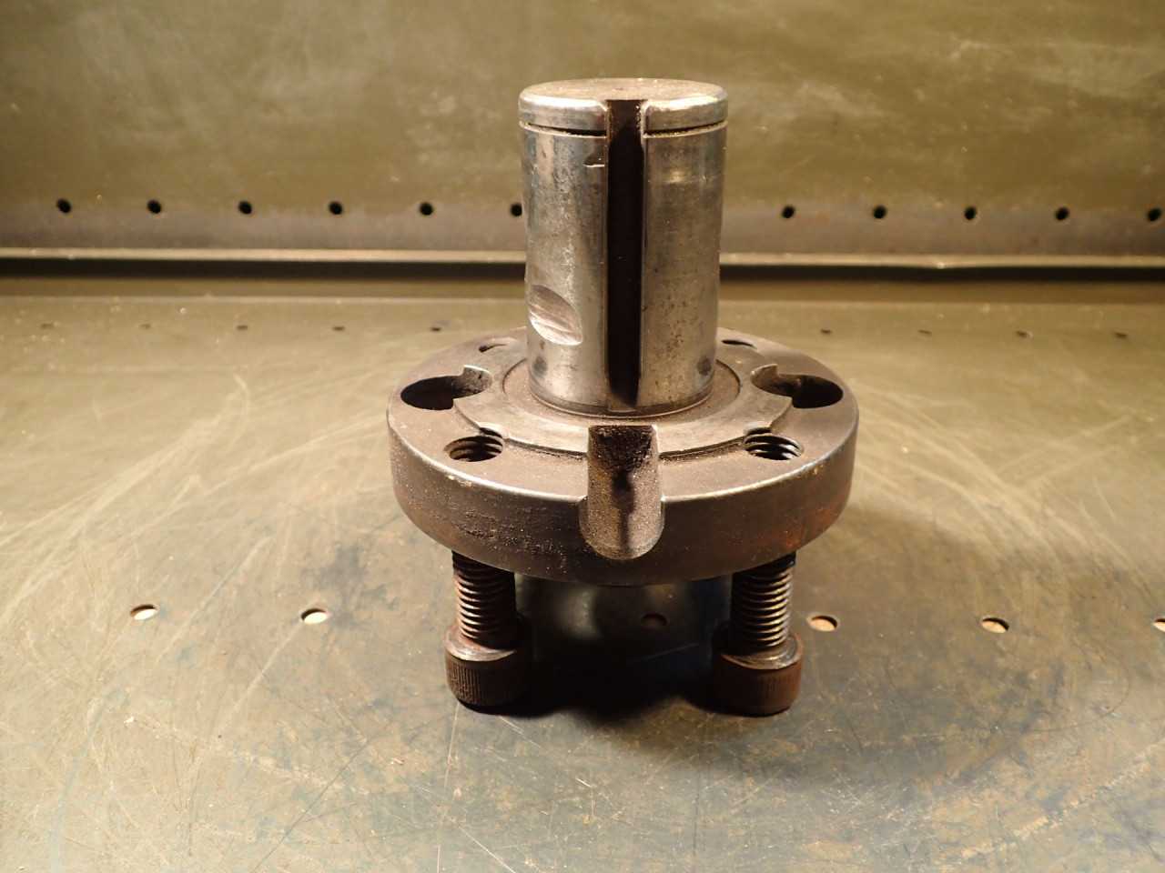 2" 4-Bolt Pattern Shell Mill Milling Arbor 2" Straight Shank Used Good Condition - END MILLS