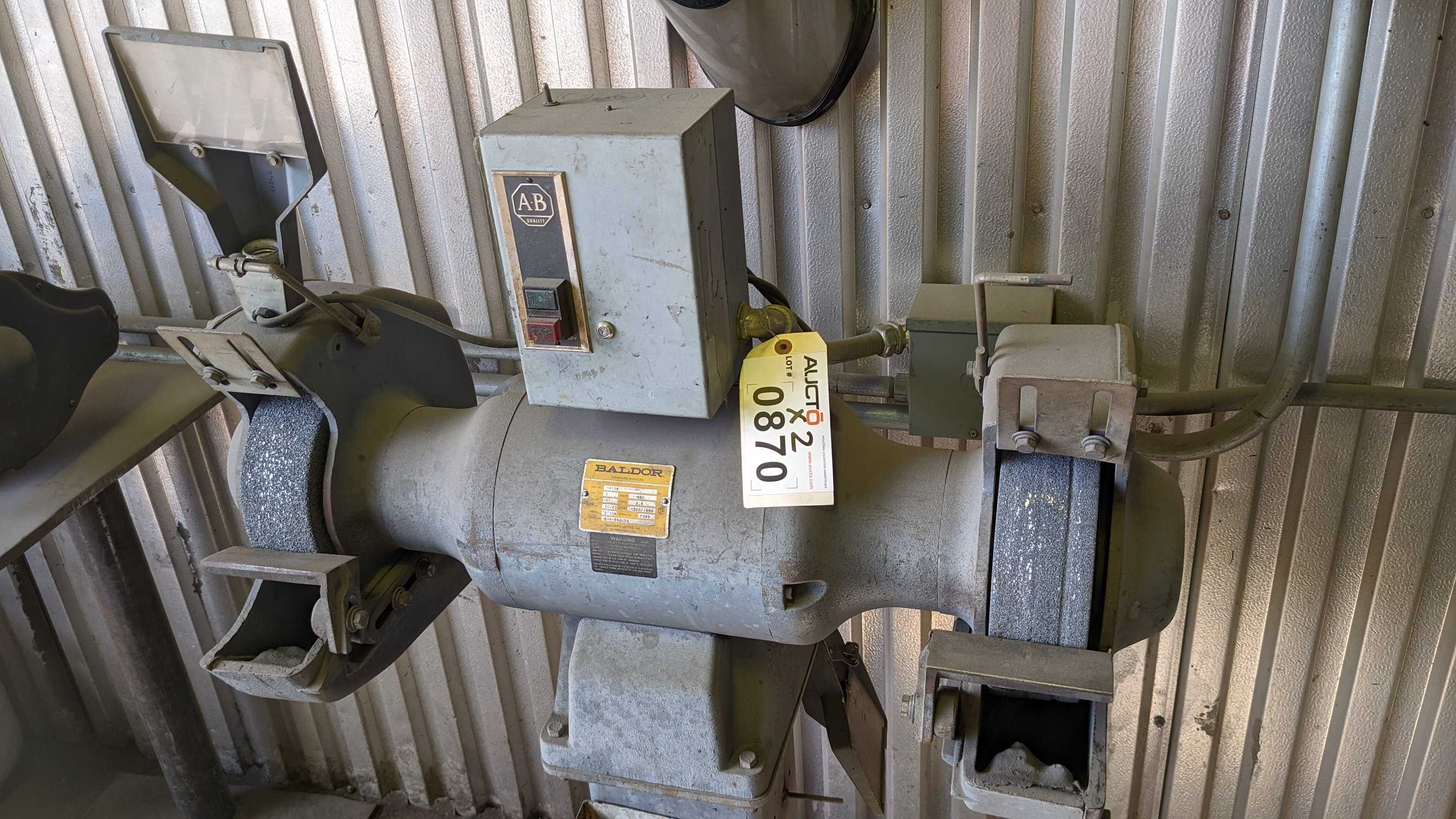 LOT OF TWO GRINDERS - BENCH GRINDERS