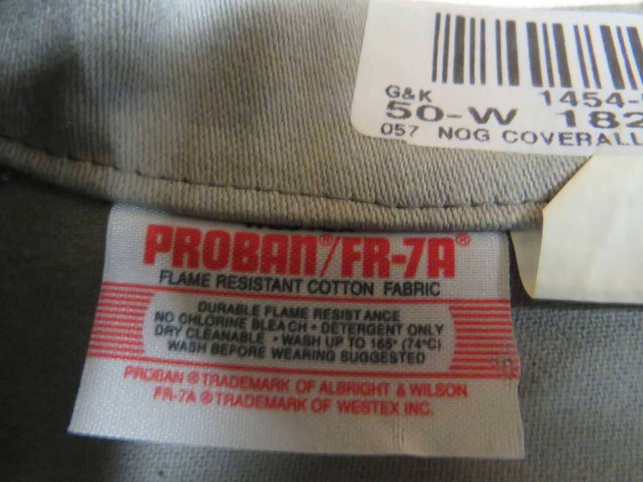 LOT OF 10 ASSORTED PROBAN FLAME RESISTANT COVERALLS - SAFETY SWITCH