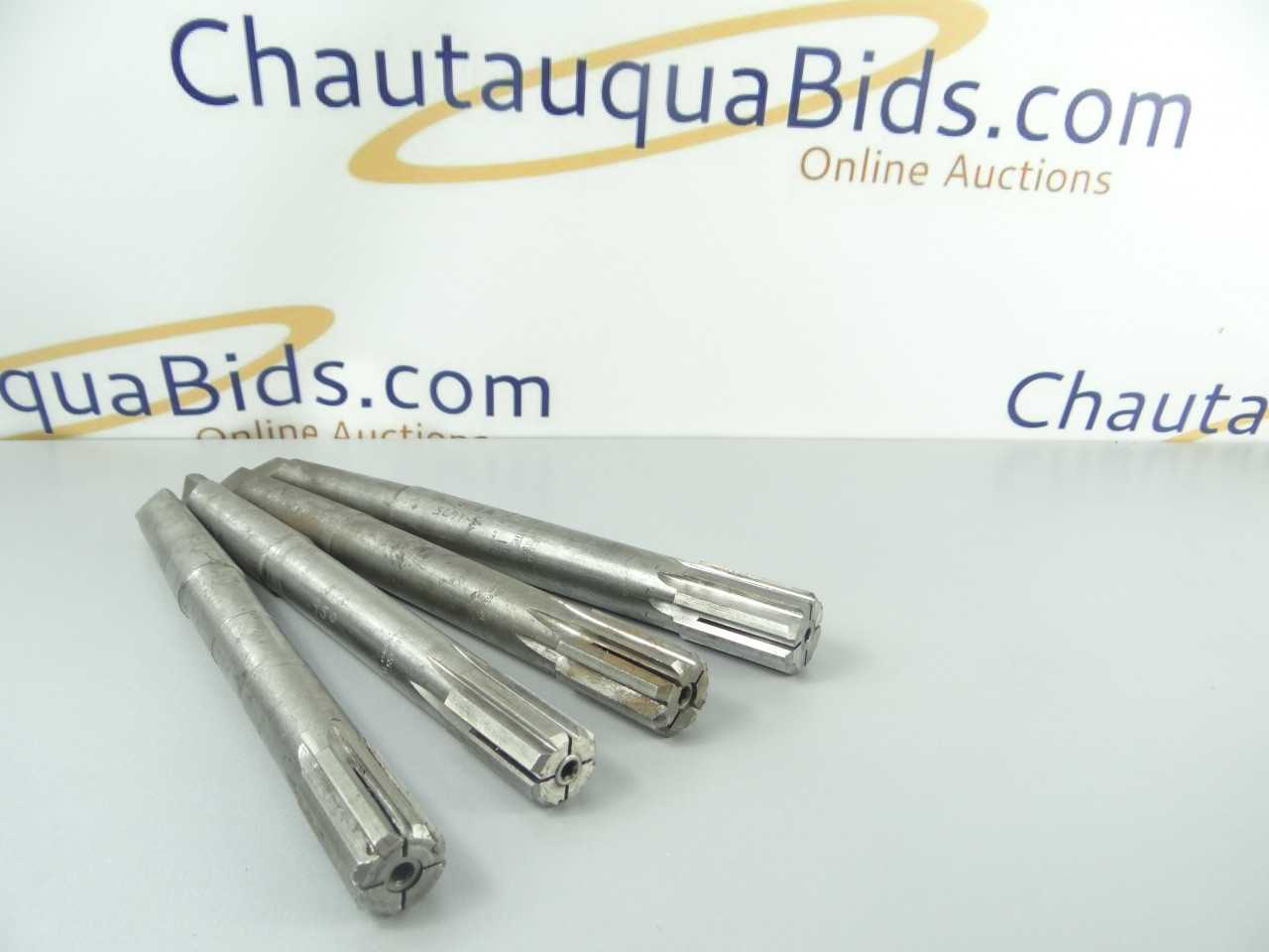Lot of 4 Carbide Tipped 3MT Taper Shank Expansion Reamers - MACHINING ACCESSORIES & TOOLING