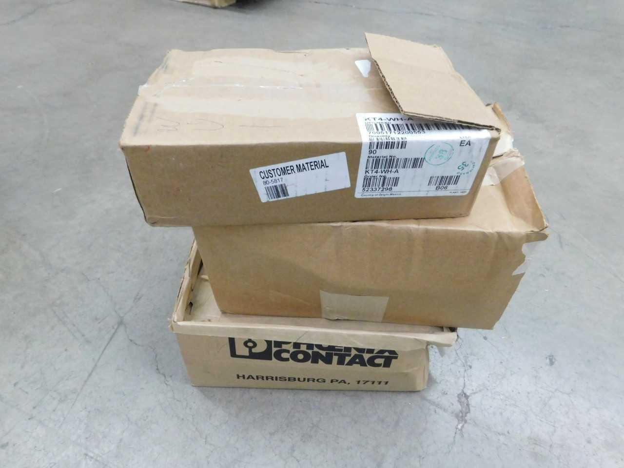 Lot of 1 Box of 100 Aluminum Din-Rail, Box of Voltage Indicators, and Wire Ranges - INDUSTRIAL PARTS