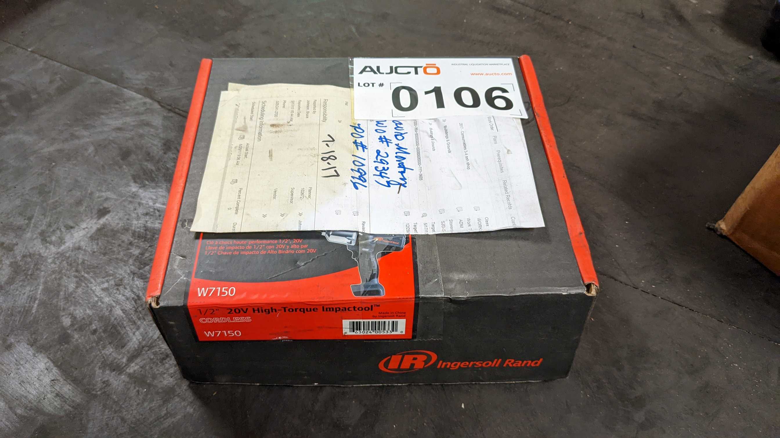 INGERSOLL CORDLESS IMPACT TOOL - ELECTRIC POWER TOOLS