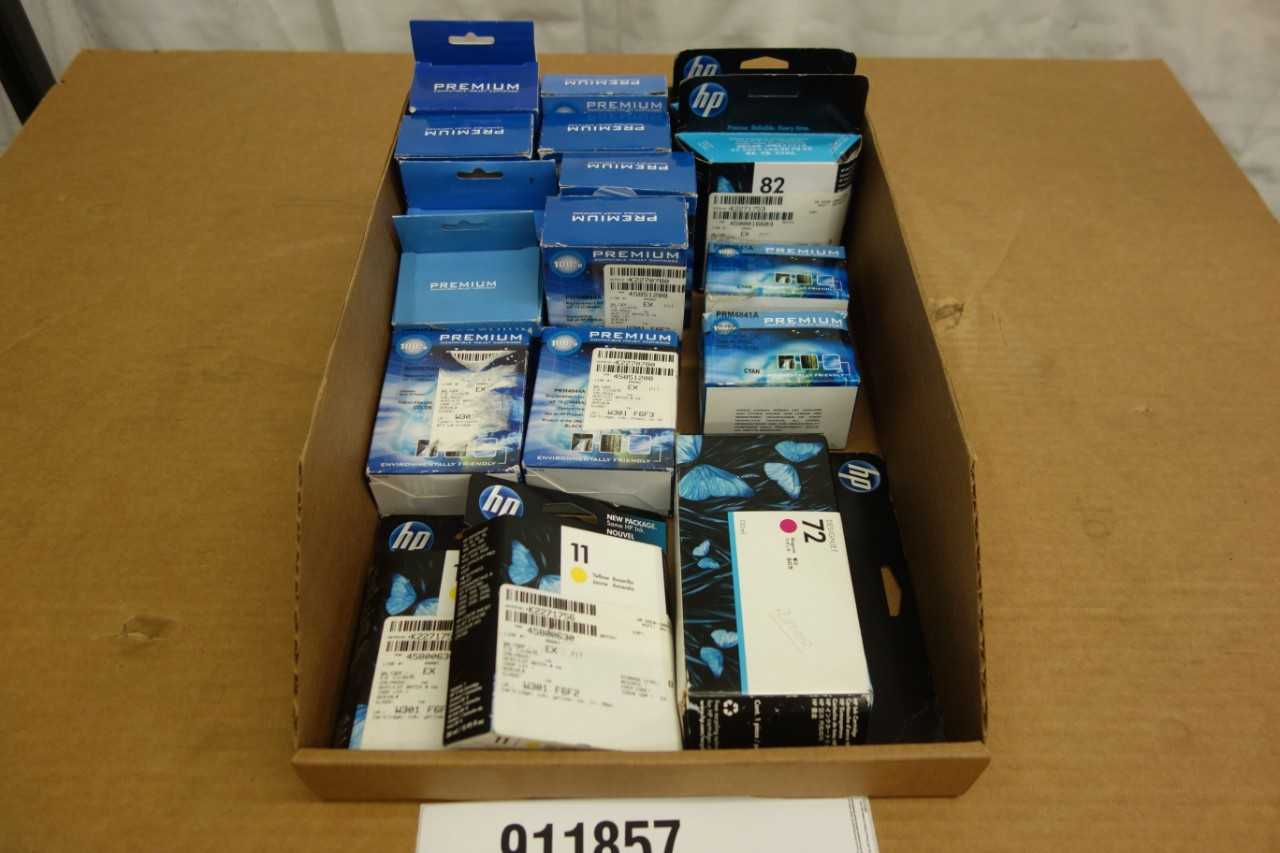 LOT OF ASSORTED INKJET PRINTER INK - HAND TOOLS