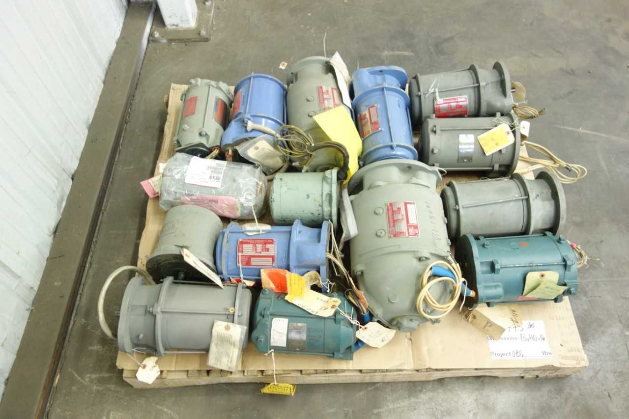 PALLET OF ASSORTED AC ELECTRIC MOTORS - ELECTRIC MOTORS