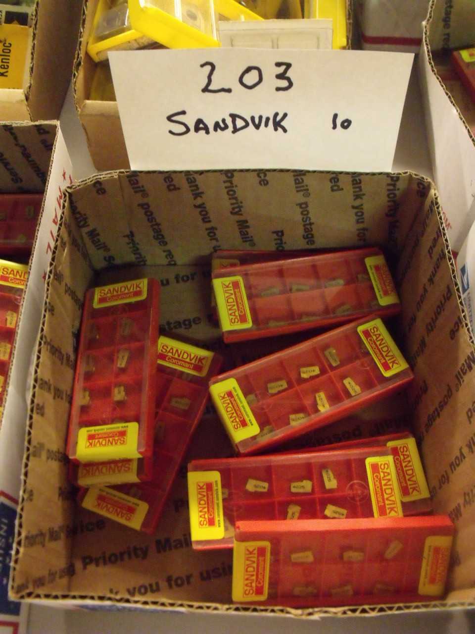 New sandvik Carbide Inserts 10 boxes - MACHINE TOOLING