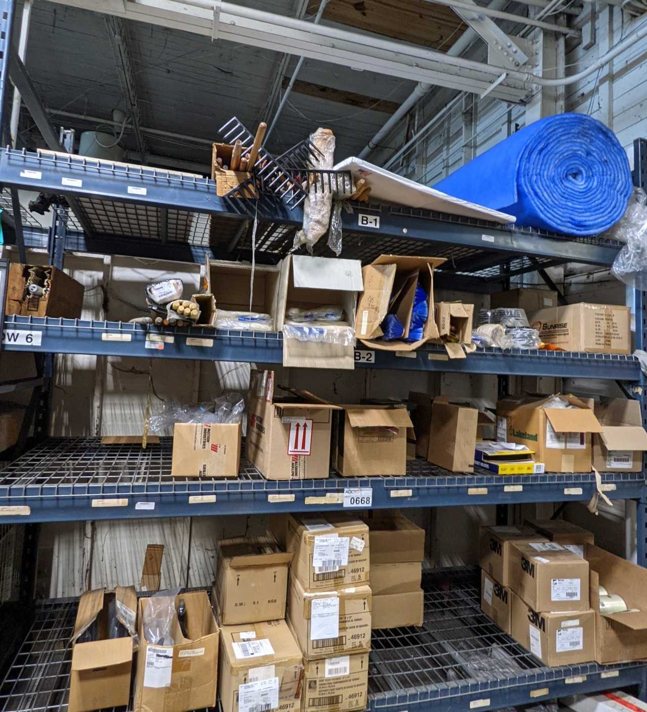 CONTENTS OF RACKING ( 4 SECTIONS ) - MISCELLANEOUS CONTENTS OF RACKING ( 4 SECTIONS ) - MISCELLANEOUS