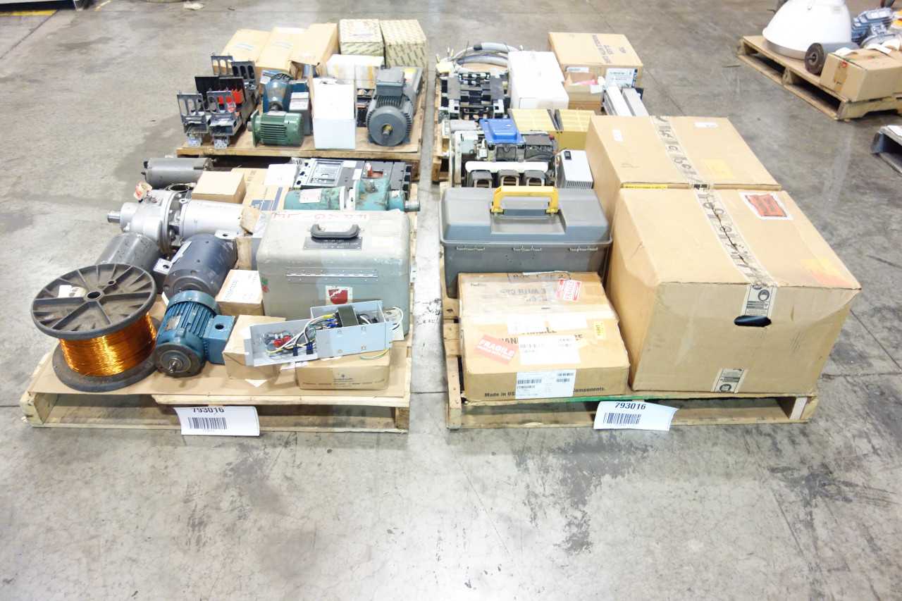 4 PALLETS OF ASSORTED ELECTRICAL - ELECTRICAL COMPONENTS