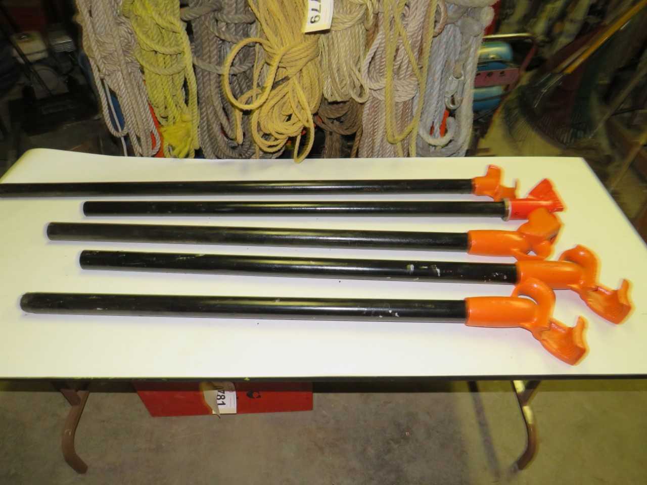 LOT OF 5 ASSORTED CONDUIT BENDER HICKEY - GREENLEE, RIDGID - HAND TOOLS