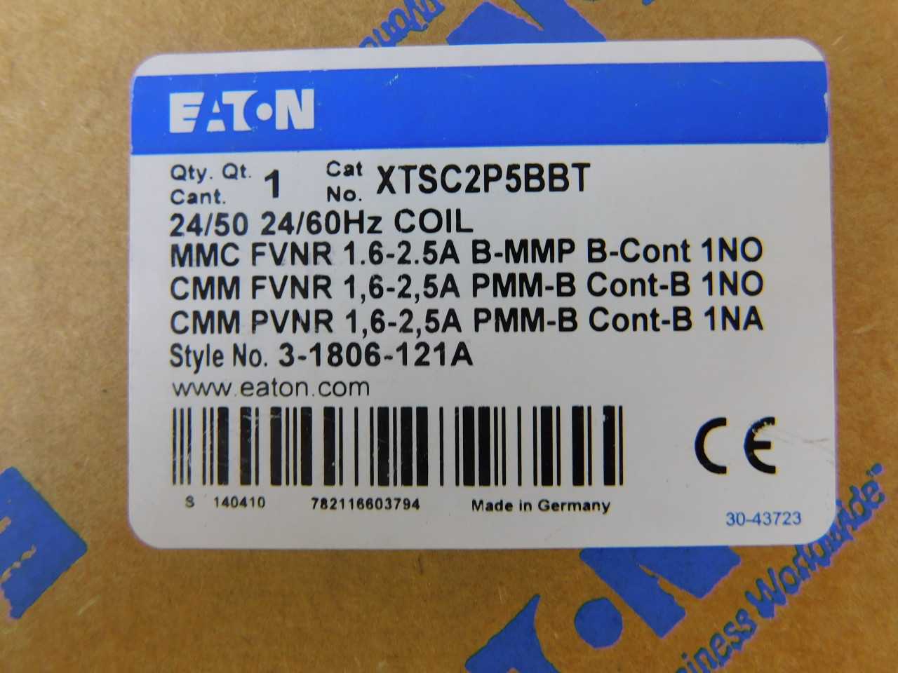 Quantity of 9x XTSC2P5BBT Starters - MOTOR STARTERS Quantity of 9x XTSC2P5BBT Starters - MOTOR STARTERS