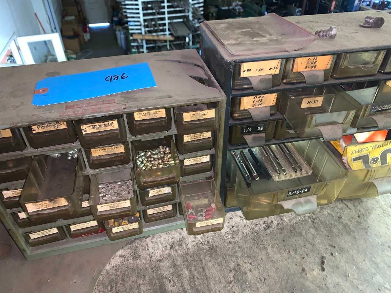 Organizer filled with Drills and parts - INDUSTRIAL PARTS
