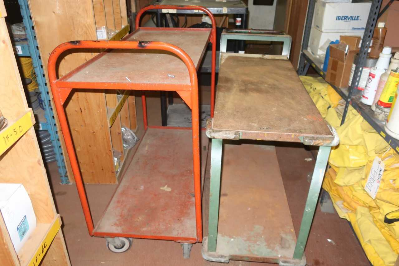 LOT OF 3 CARTS - ROLLING CARTS