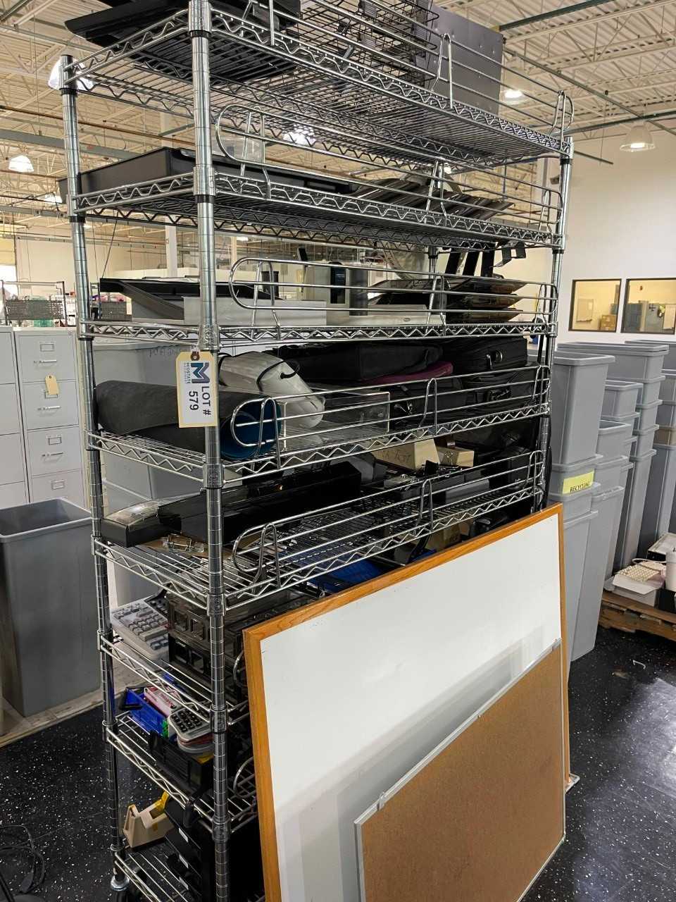 Rolling Bakers Rack No Contents - SHELVING