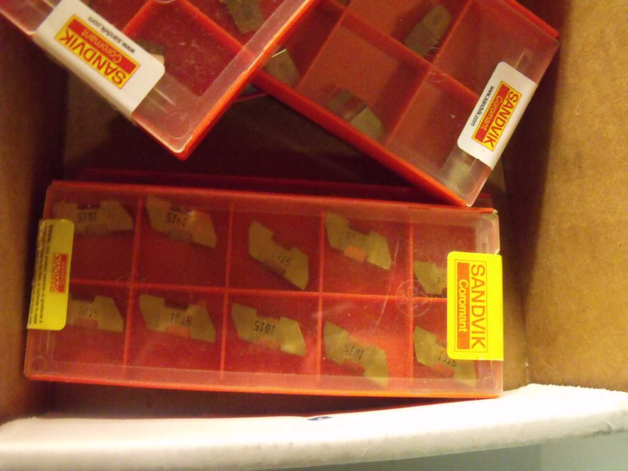 New Sandvik Carbide Inserts 9 Boxes - MACHINING ACCESSORIES & TOOLING