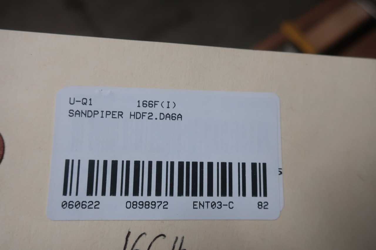 SANDPIPER HDF2.DA6A ALUMINUM 140GPM 2IN DIAPHRAGM PUMP - DIAPHRAGM PUMP