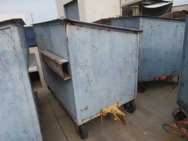 Metal Scrap Bin on Wheels - MISCELLANEOUS