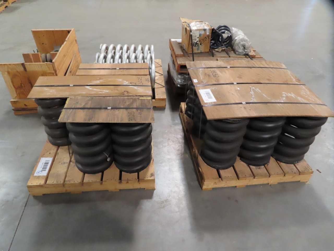 6 PALLETS OF ASSORTED STEEL SPRINGS, SCALPER DISCHARGE ISOLATION CONTROL SPRINGS - CONTROL VALVE 6 PALLETS OF ASSORTED STEEL SPRINGS, SCALPER DISCHARGE ISOLATION CONTROL SPRINGS - CONTROL VALVE