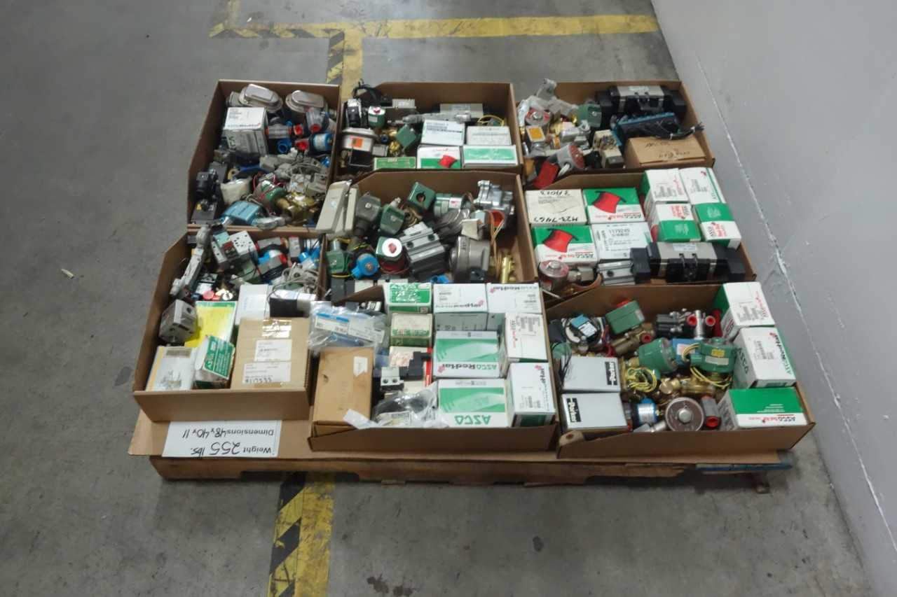 PALLET OF ASSORTED SOLENOID VALVES - SOLENOID VALVE