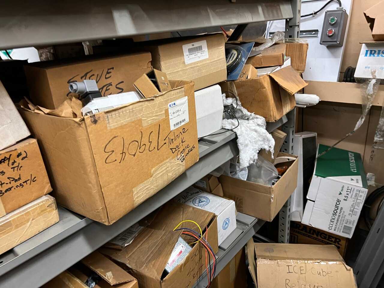 Contents of shelving - PLCs, instrumentation, valves, DCS modules - AUTOMATION & CONTROLS