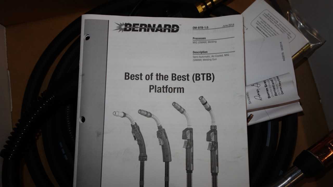 BERNARD Q3015AE8XMC 300 AMP 15 FT MIG WELDING GUN - WELDING EQUIPMENT