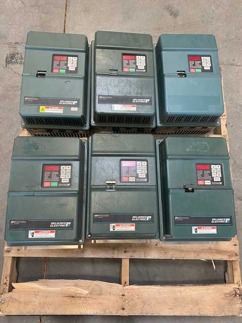 Lot of 6 Reliance AC Drives GV3000 15HP 380-460 V 21A - MOTOR DRIVES