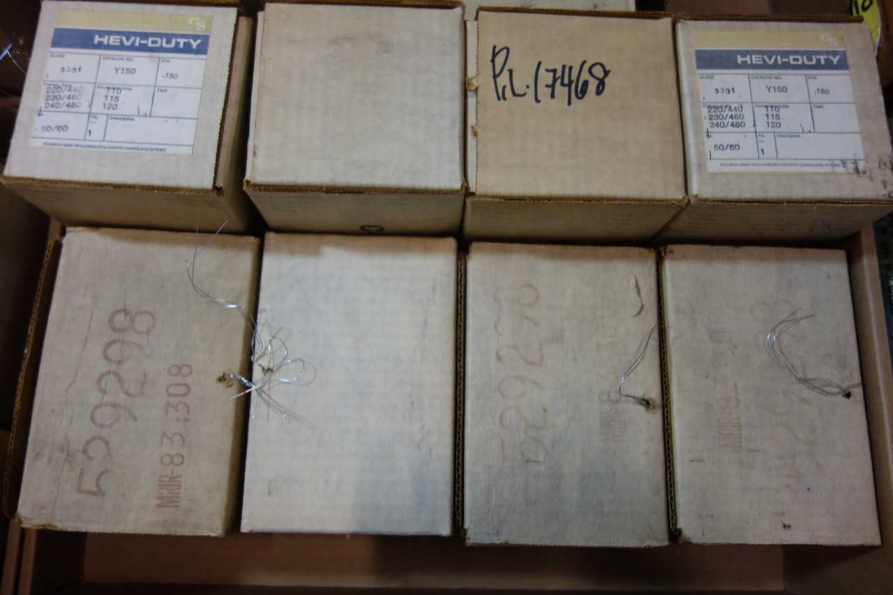 LOT OF GS GENERAL SIGNAL Y150 HEVI-DUTY 1PH 150VA 240/480V-AC 120V-AC VOLTAGE TRANSFORMERS - CONTROL TRANSFORMERS