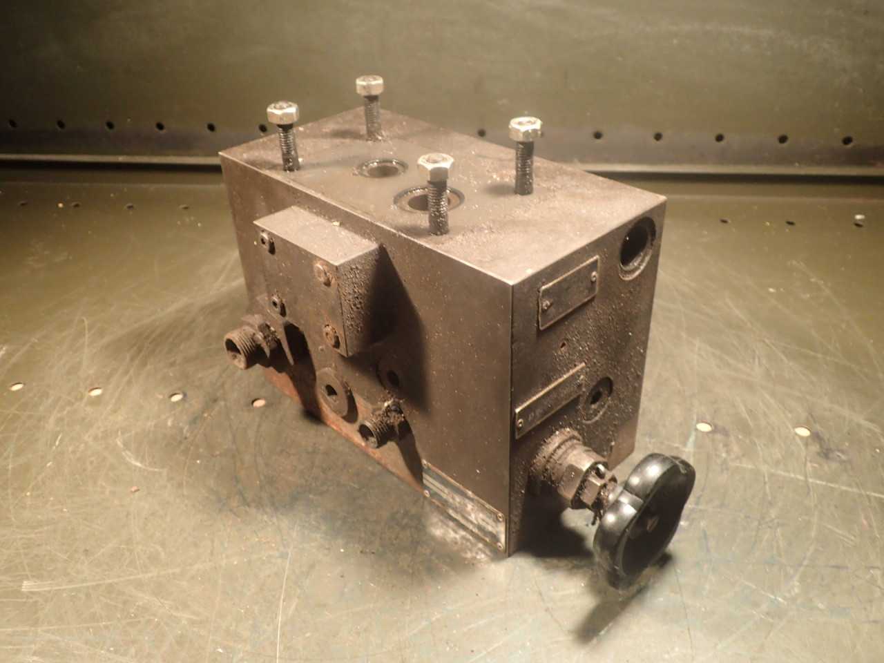 Bosch O-813-228-477 SH5-0863-0 Steel Hydraulic Valve Manifold Block Section - PNEUMATIC VALVE