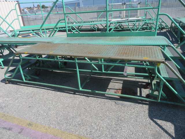 Steel Platform on wheels, approx.10' - MISCELLANEOUS