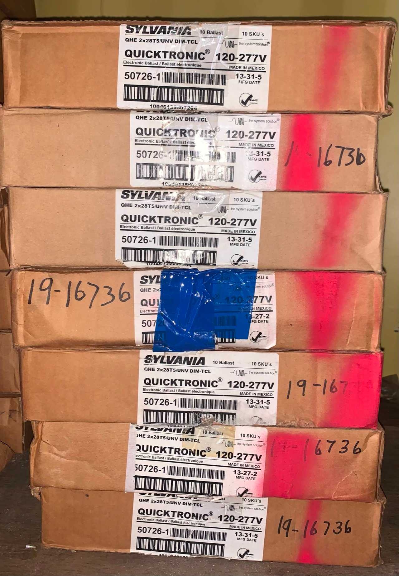 New - Lot of 70 - Quicktronic 50726-1 QHE-2X28T5-UNV DIM-TCL Fluorescent Ballast - LIGHTING