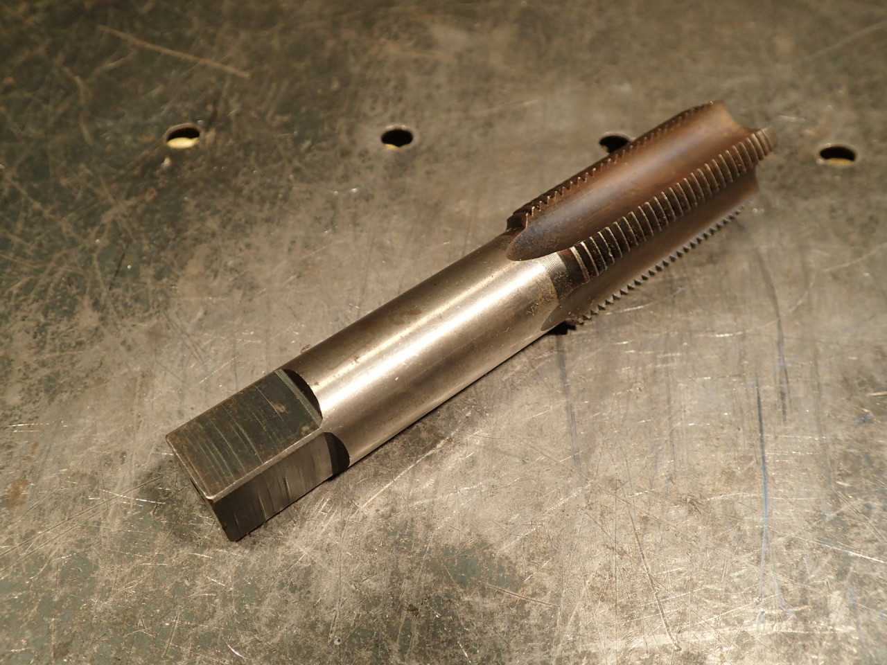 Hanson 24mm x 2.0 Hand Thread Tap: 4-Flute, 2-1/8" Long Flutes, 5" OAL, USA Made - MACHINING ACCESSORIES & TOOLING