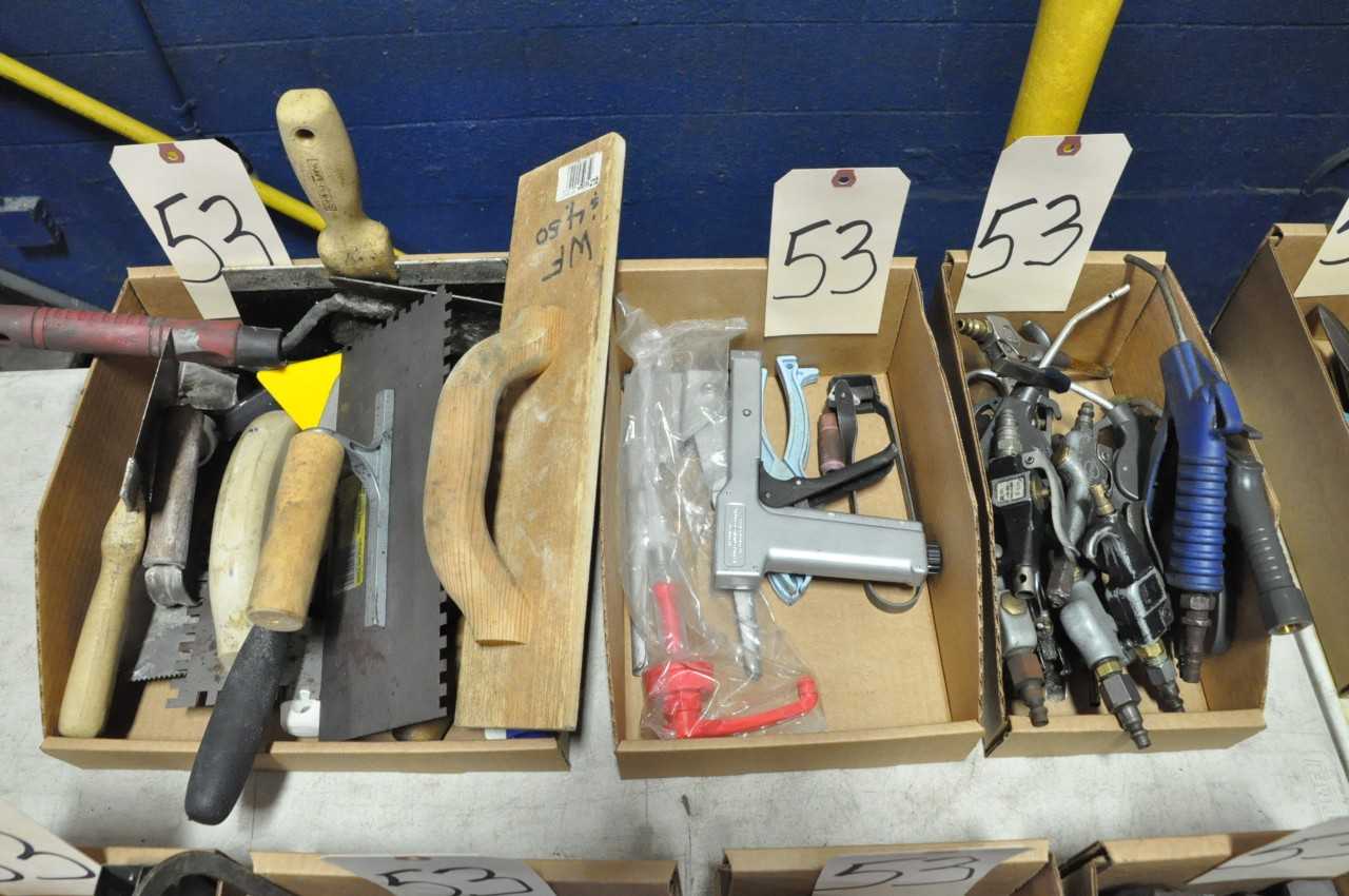 Drill Punches Trowels Blow Off Tools etc in 7 Boxes - ELECTRIC POWER TOOLS