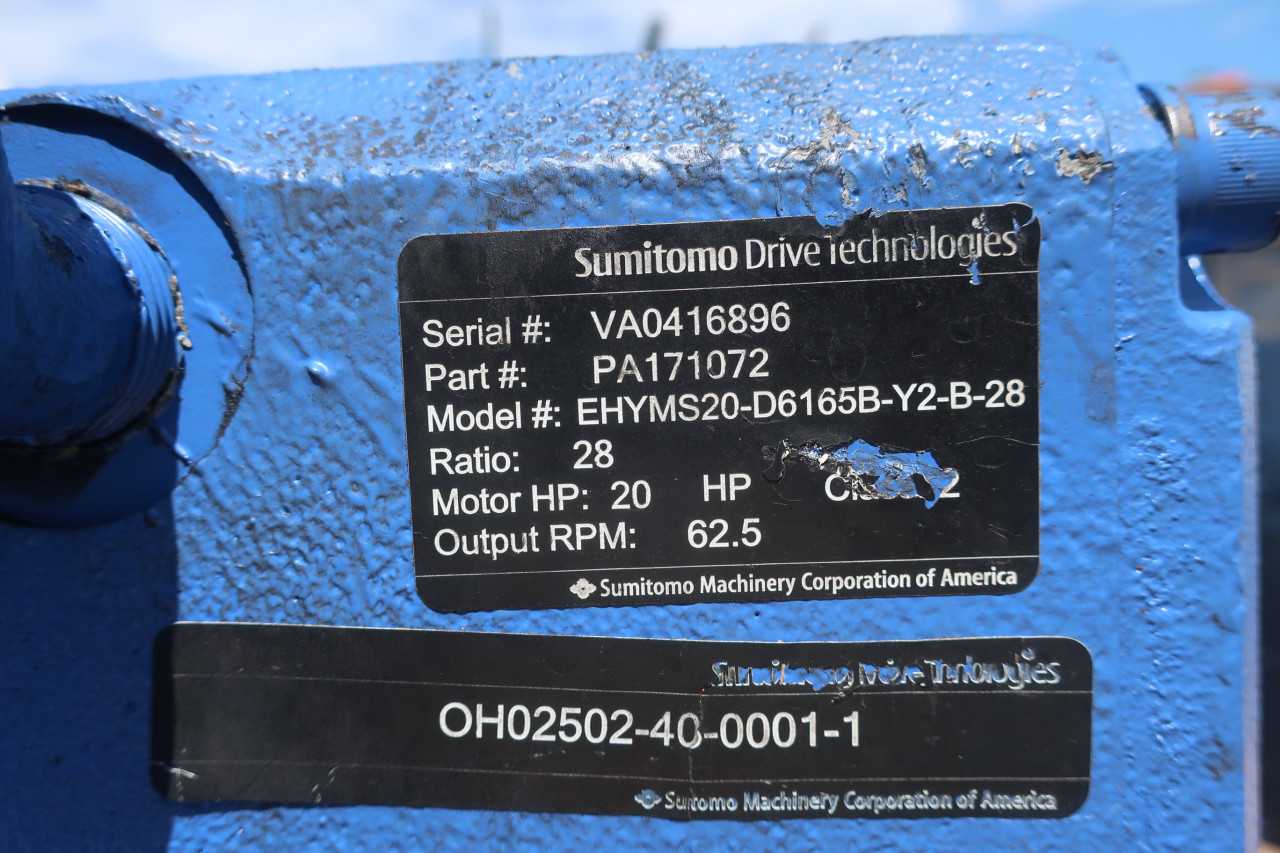 SUMITOMO EHYMS20-D6165B-Y2-B-28 GEAR REDUCER - GEAR REDUCERS