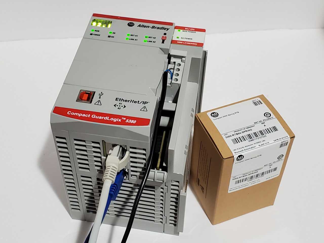 Allen Bradley CompactLogix 5069-L3100ERMS2 Plus Brand new 5069-RTB64 Spring - AUTOMATION & CONTROLS Allen Bradley CompactLogix 5069-L3100ERMS2 Plus Brand new 5069-RTB64 Spring - AUTOMATION & CONTROLS