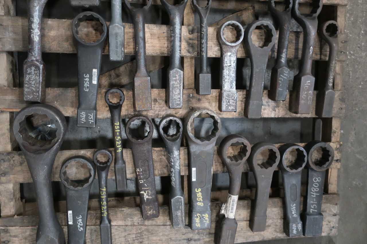6 PALLETS OF ASSORTED HAND TOOLS HAMMERS WRENCHES SOCKETS - ELECTRIC POWER TOOLS