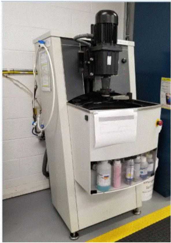 Abrapol -10 Grinder/Polisher, Serial # 5090141 - Useable Condition  (NOTE:  A transformer in it makes a loud buzzing sound once in a while but does not imped operation) - GRINDING MACHINES